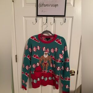 Jacked Santa Knitted Christmas Sweater